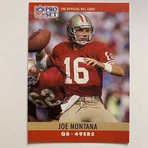 1990 Pro Set Football Card Joe Montana #293 HOF Vintage